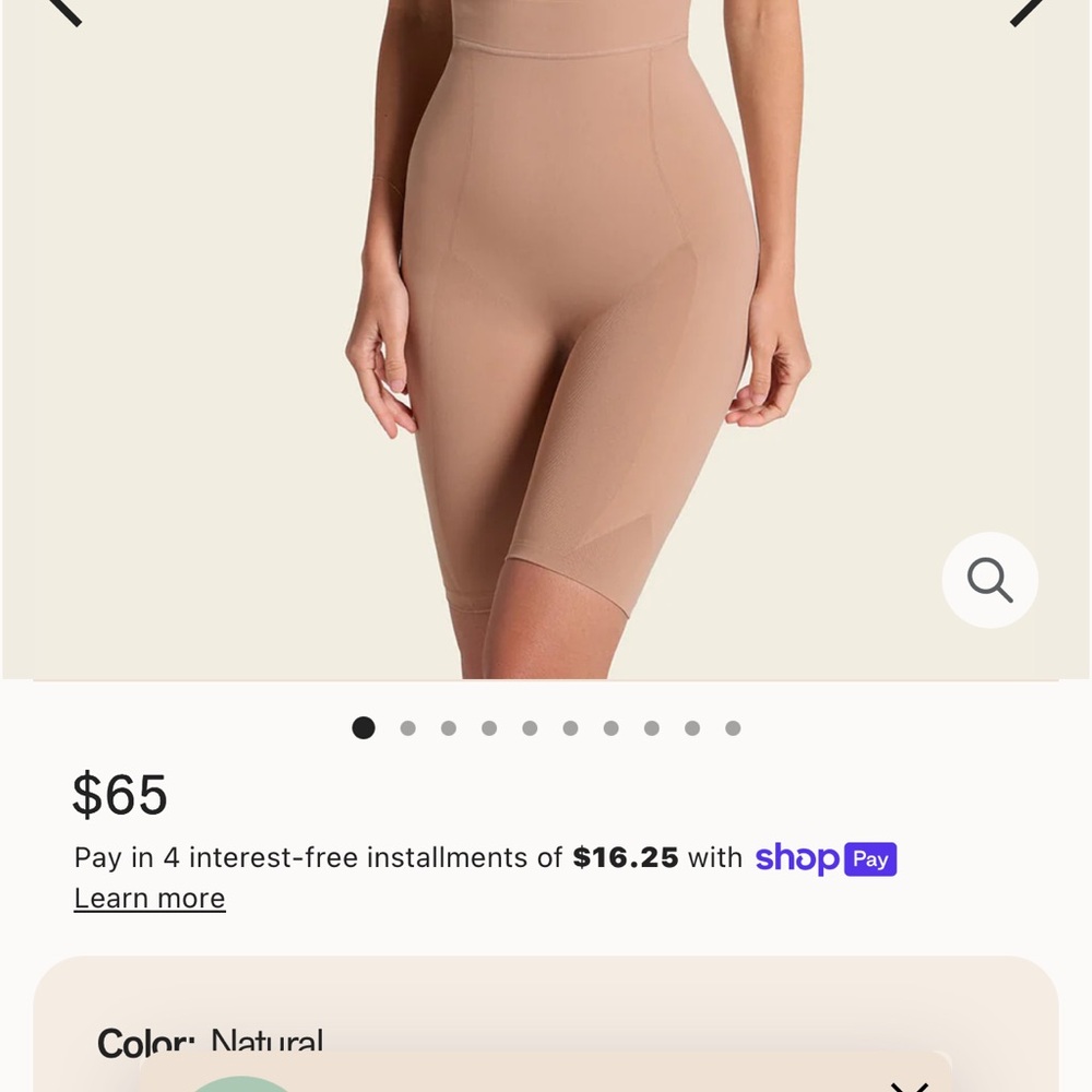 Tan Shapewear Bodysuit Intimates
Black color